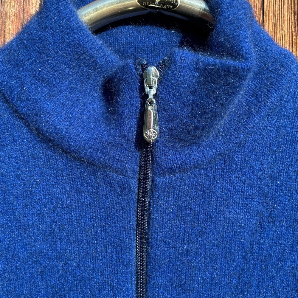 Merino Wool Possum Sweater Jacket w/Zipper Made in New Zealand Size M - Picture 3 of 10
